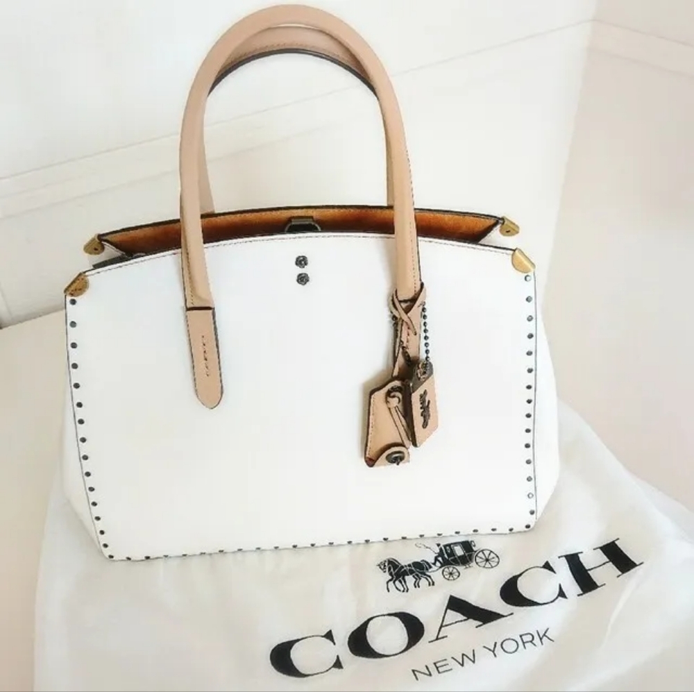 Coach Cooper Carryall In Colorblock With Rivets - Picture 2 of 16